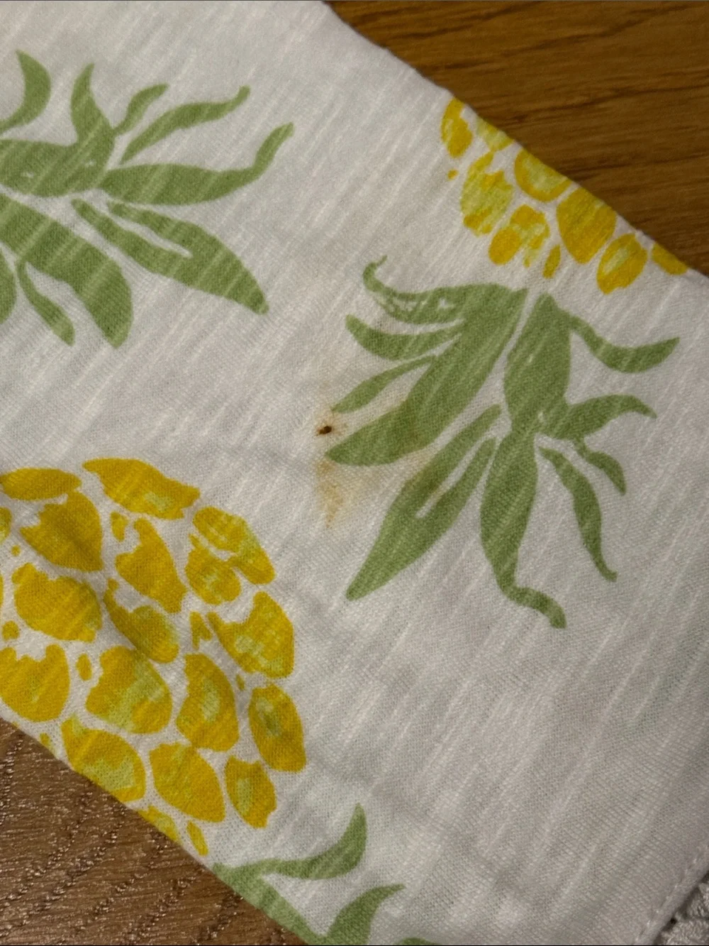 Brooks Brothers Girls Pineapple Print Long-Sleeve Top - Yellow & Green - Size L